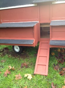 Ramp down but no chute in place