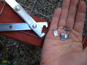 Crimpy tool and crimpy things to, you know, crimp two bits of wire mesh together. How crimpy is that?