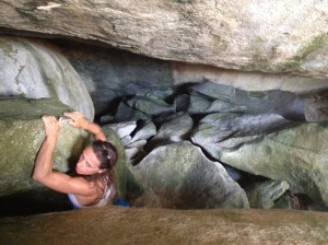 Bouldering on Virgin 