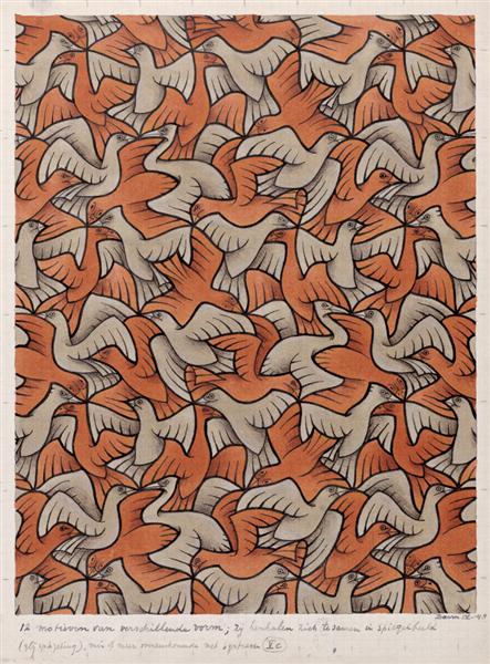 M. C. escher twelve-birds 1948.jpeg