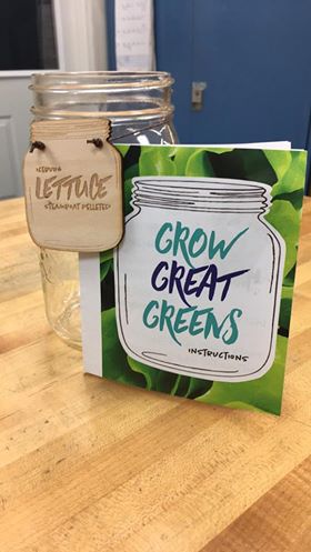 Grow Great Greens Image Jar and Label Lettuce
